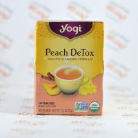 چای بدون کافئین سم زدایی یوگی yogi مدل Peach DeTox